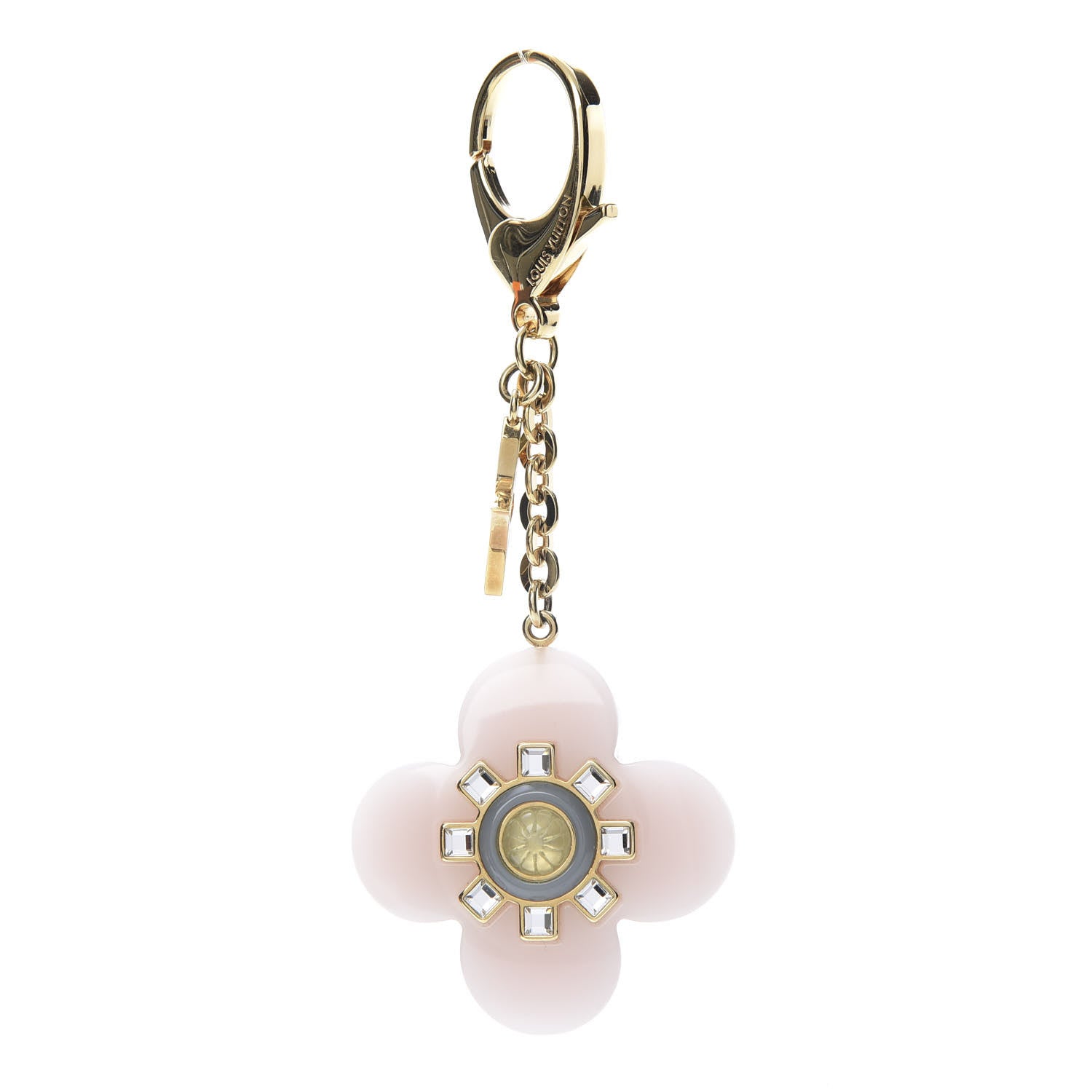 Louis Vuitton Monogram Flower Bag Charm Key Holder Dore 1 of 5