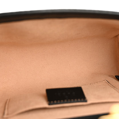 Gucci GG Supreme Monogram Bees Small Padlock Shoulder Bag Black 5 of 13