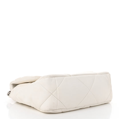 Chanel Lambskin Quilted Medium Chanel 19 Flap White 4 of 11