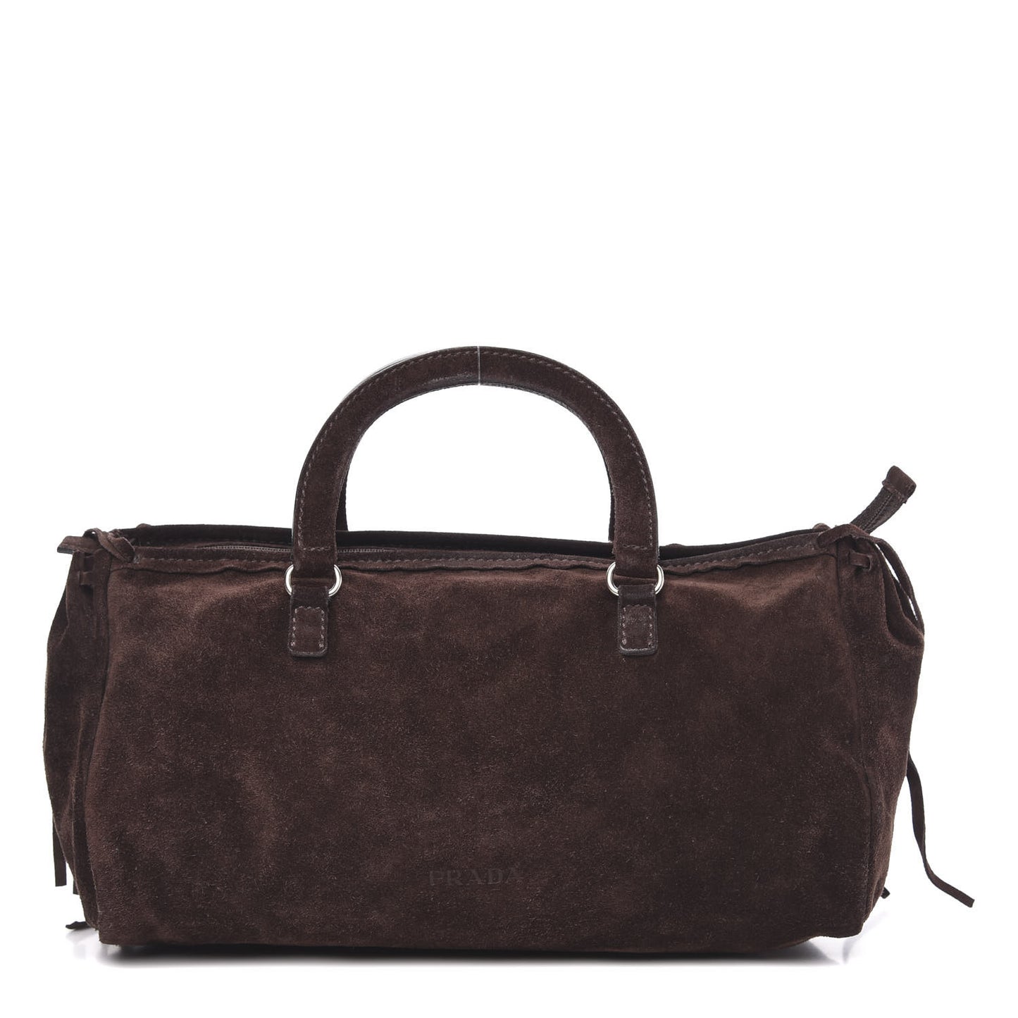 Suede Camoscio Bow Bag Caffe