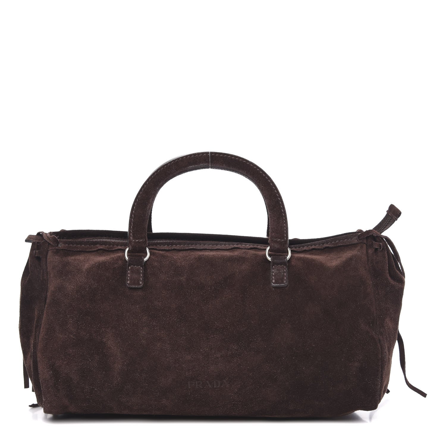 Prada Suede Camoscio Bow Bag Caffe 1 of 13