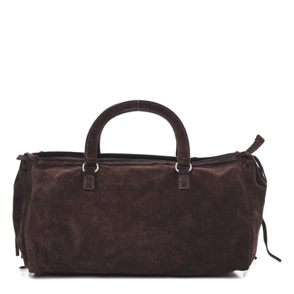 Prada Suede Camoscio Bow Bag Caffe 1 of 13