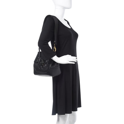 Versace Vitello Quilted Medium Palazzo Empire Bag Black 3 of 14