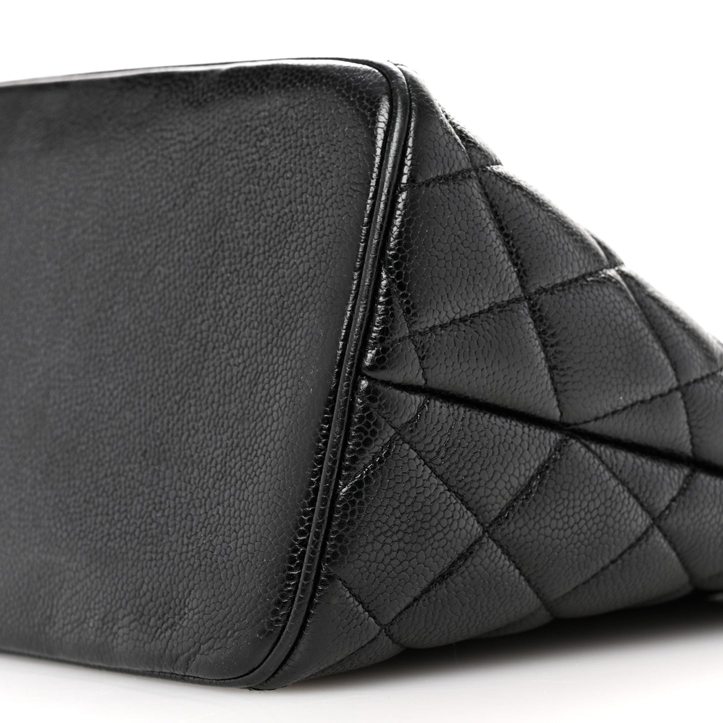 Caviar Quilted Medallion Tote Black