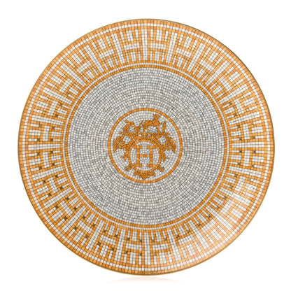 Hermes Porcelain Mosaique au 24 Dessert Plate 8.3 1 of 6