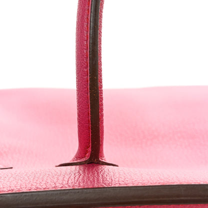 Hermes Chevre Mysore Birkin 30 Rose Shocking 11 of 16