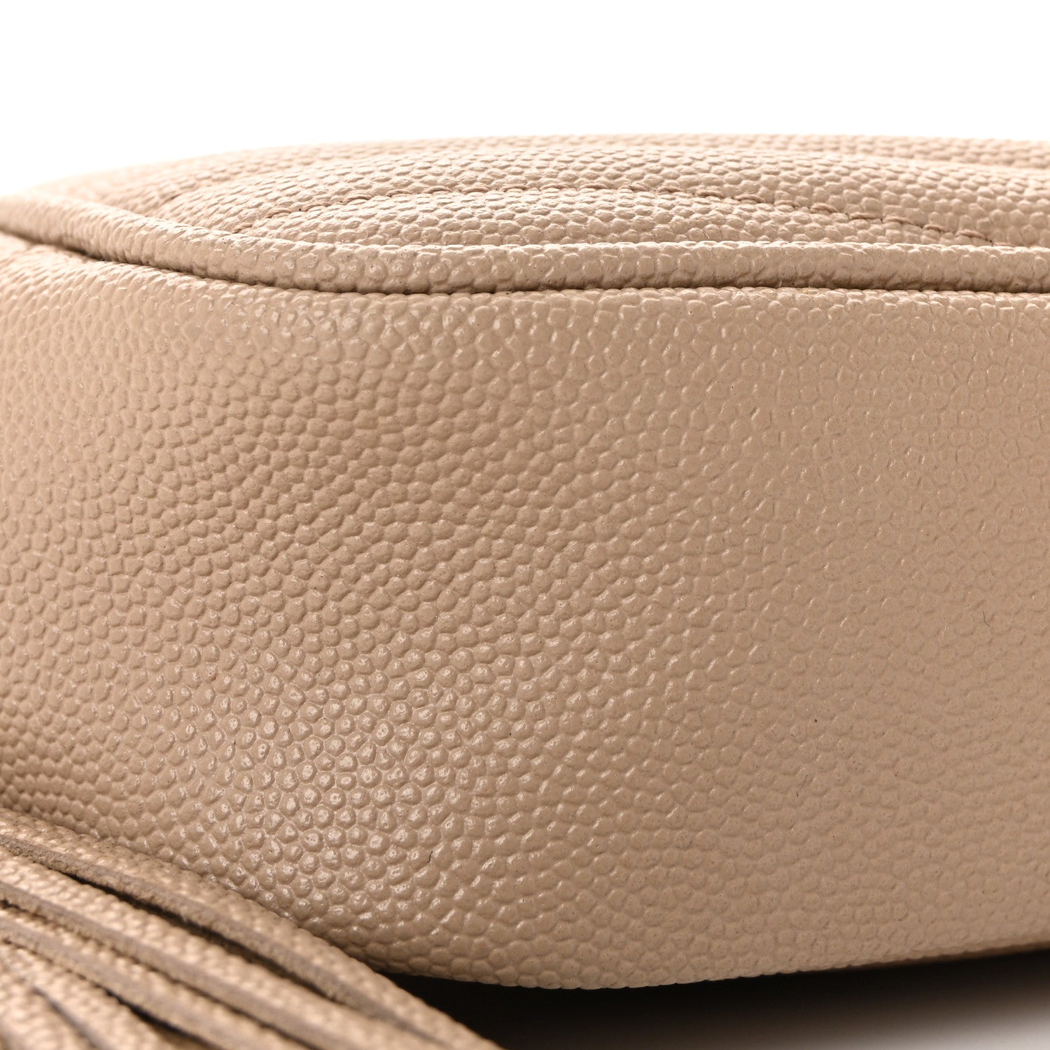 Saint Laurent Grain De Poudre Matelasse Monogram Mini Lou Camera Bag Dark Beige 8 of 11