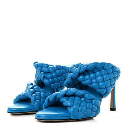 Bottega Veneta Nappa Twisted Padded Intrecciato Curve Slide Sandals 35 Bleuette 2 of 9