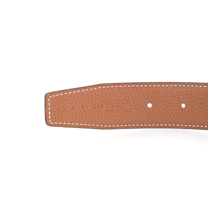 Hermes Box Togo 32mm H Belt 85 Black Gold 4 of 8