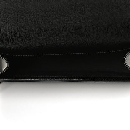 Saint Laurent Grain De Poudre Medium Classic Monogram Kate Satchel Black 5 of 10