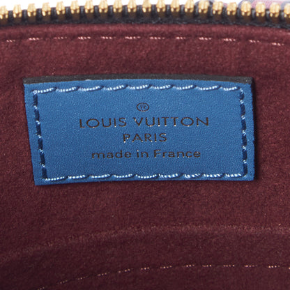 Louis Vuitton Monogram Beaubourg Hobo Mini Bordeaux Red Peach Safran Blue Jean Blue 9 of 9