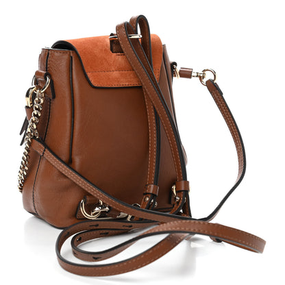 Chloe Suede Calfskin Mini Faye Backpack Tan 2 of 4