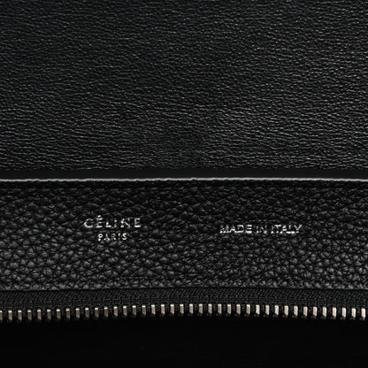 Celine Drummed Calfskin Suede Medium Trapeze Black 6 of 7