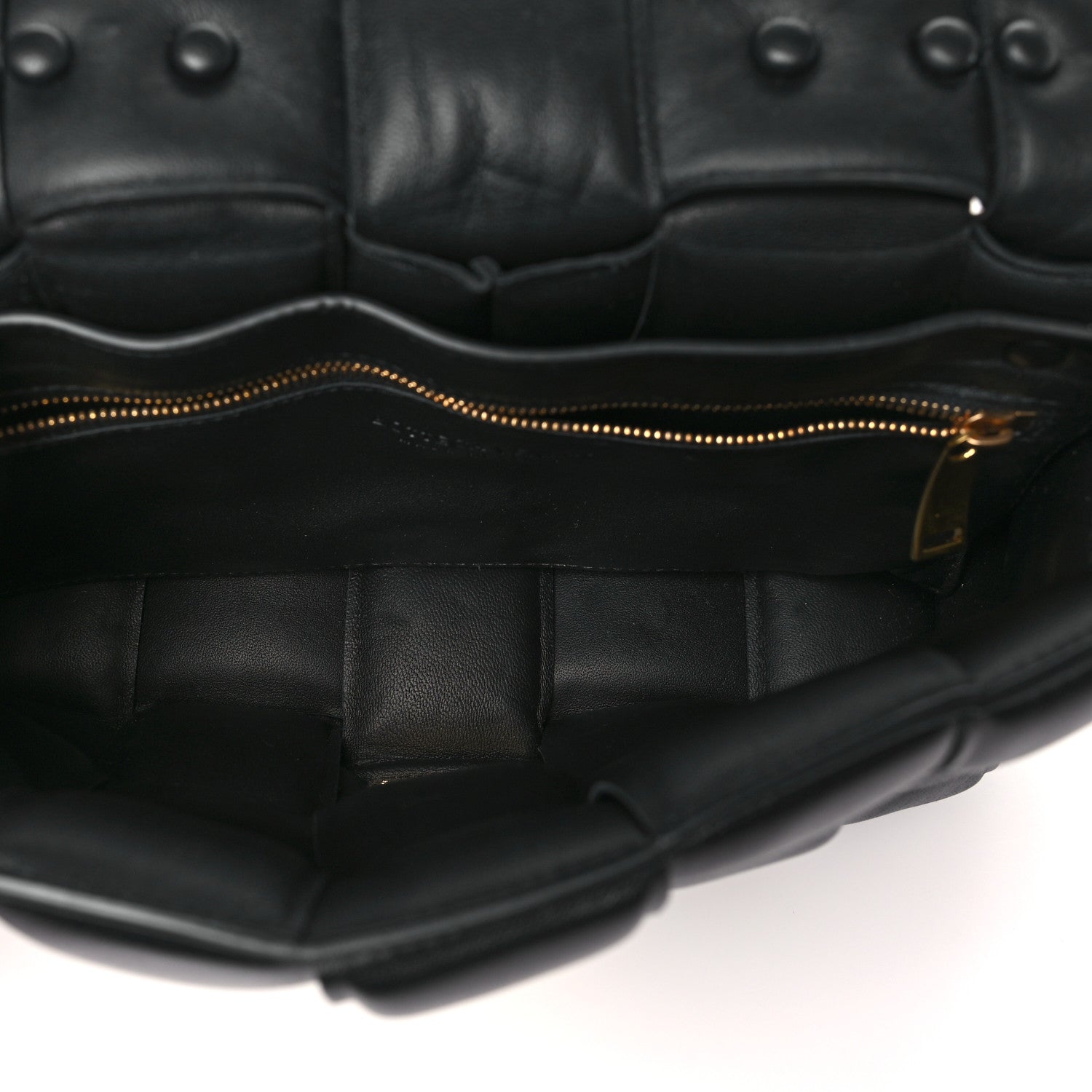 Bottega Veneta Lambskin Maxi Intreccio Padded Chain Cassette Crossbody Bag Black 5 of 9