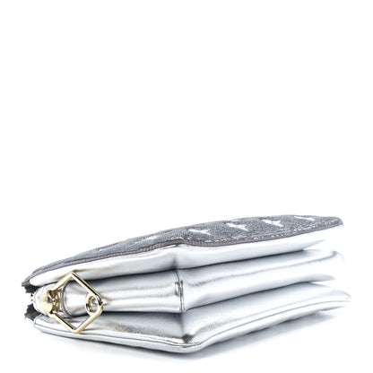 Louis Vuitton Satin Sequin Embroidered Monogram Coussin BB Silver 4 of 10