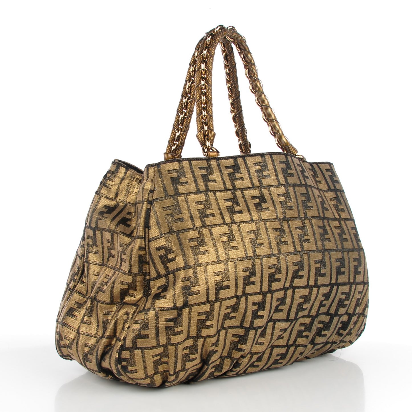 Metallic Lurex Zucca Mia Tote Bronze
