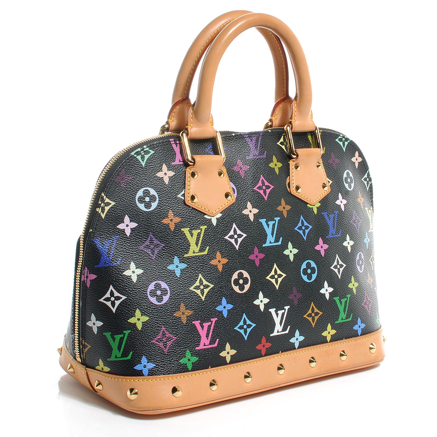 Louis Vuitton Monogram Multicolor Alma Black 3 of 7