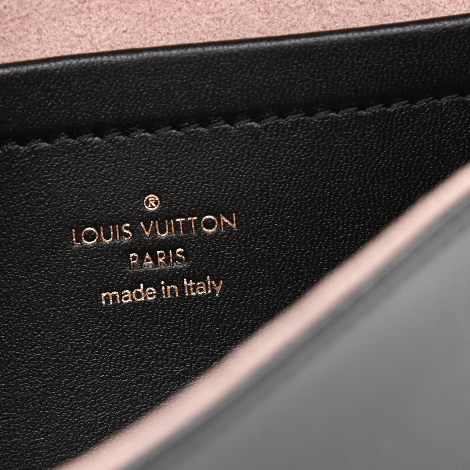 Louis Vuitton Lambskin Embossed Monogram Pochette Coussin Black 6 of 8