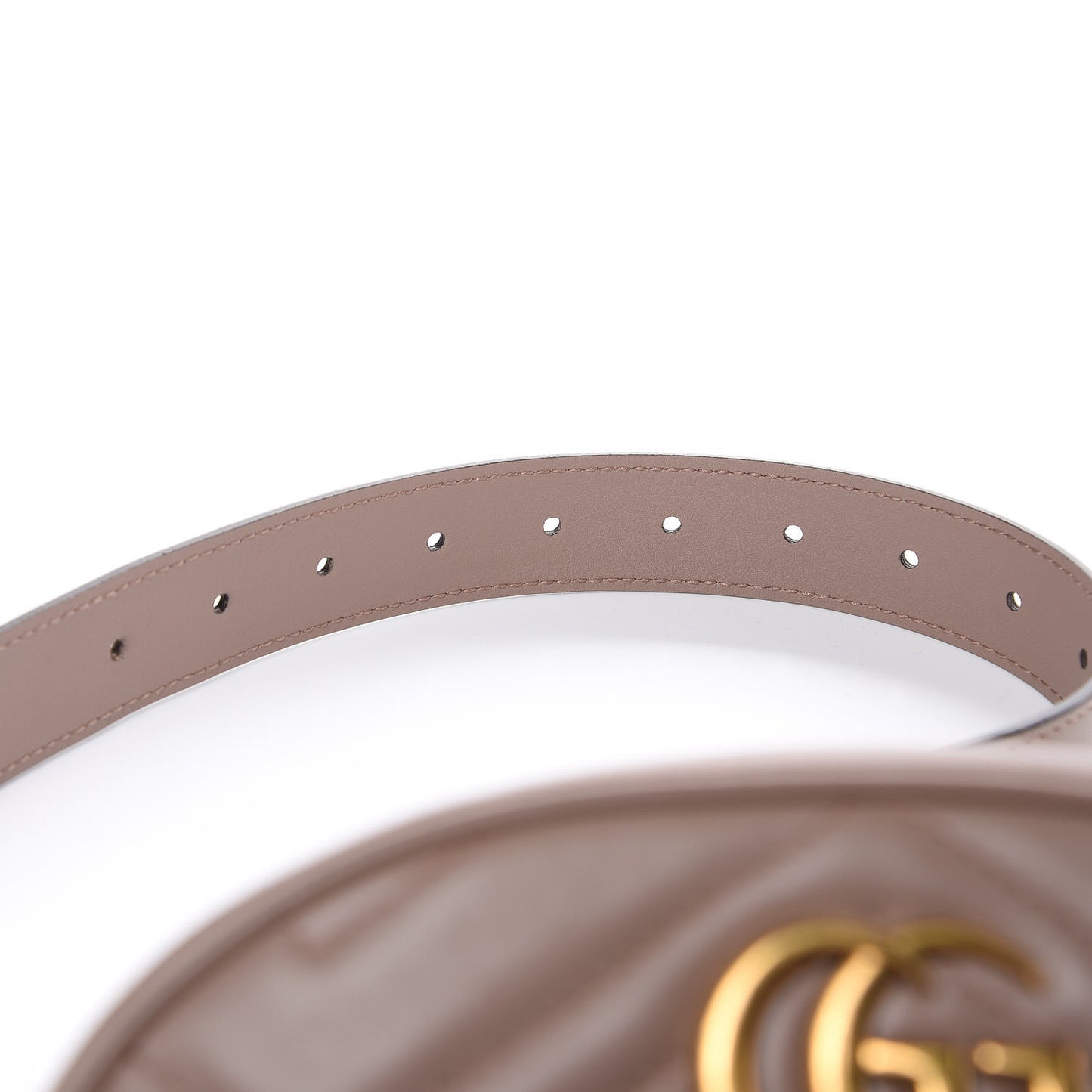 Calfskin Matelasse GG Marmont Belt Bag 85 34 Porcelain Rose