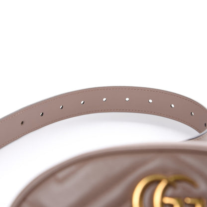 Gucci Calfskin Matelasse GG Marmont Belt Bag 85 34 Porcelain Rose 11 of 13