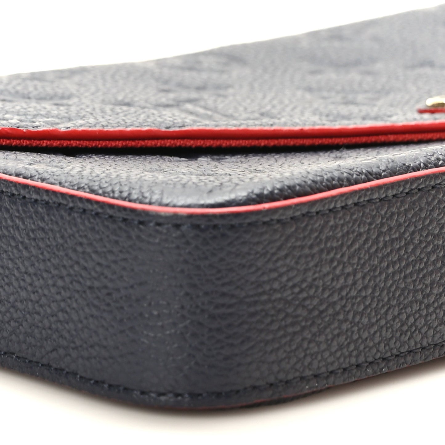 Empreinte Pochette Felicie Chain Wallet Marine Rouge