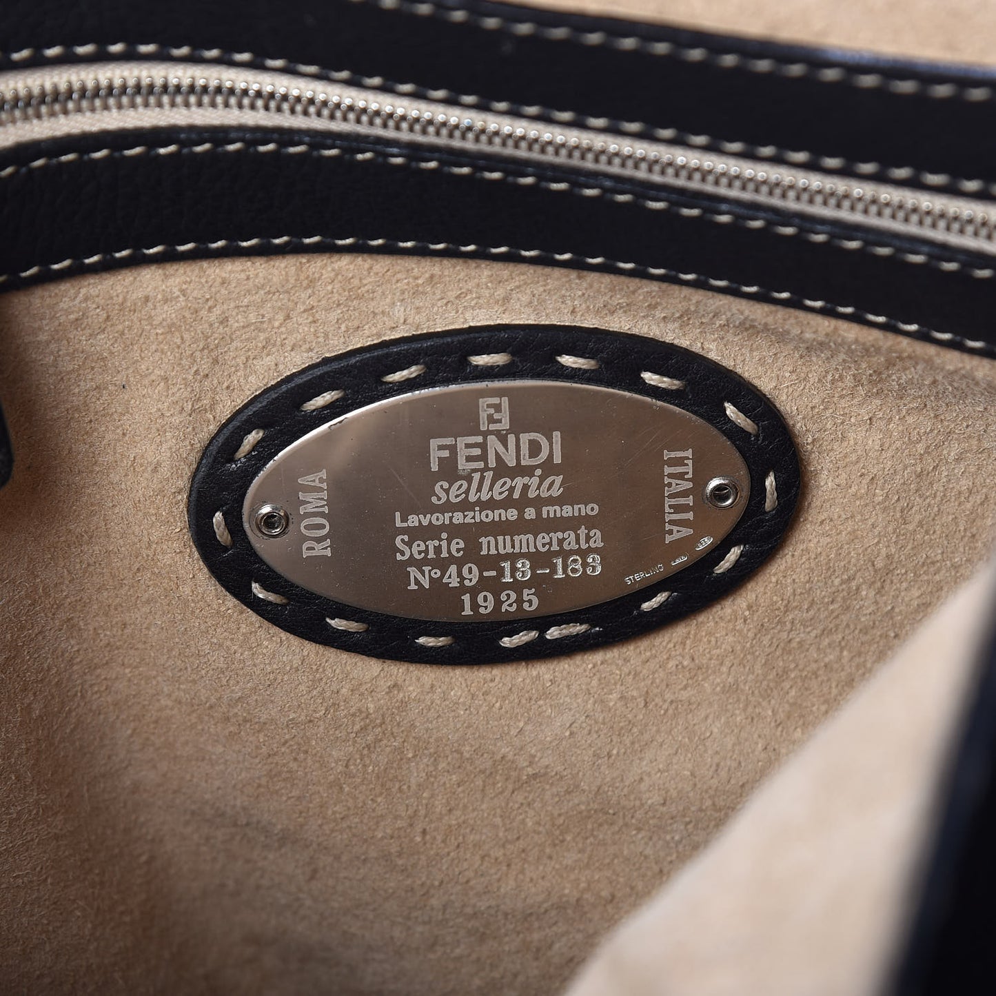 Calfskin Romano Selleria Tote Black