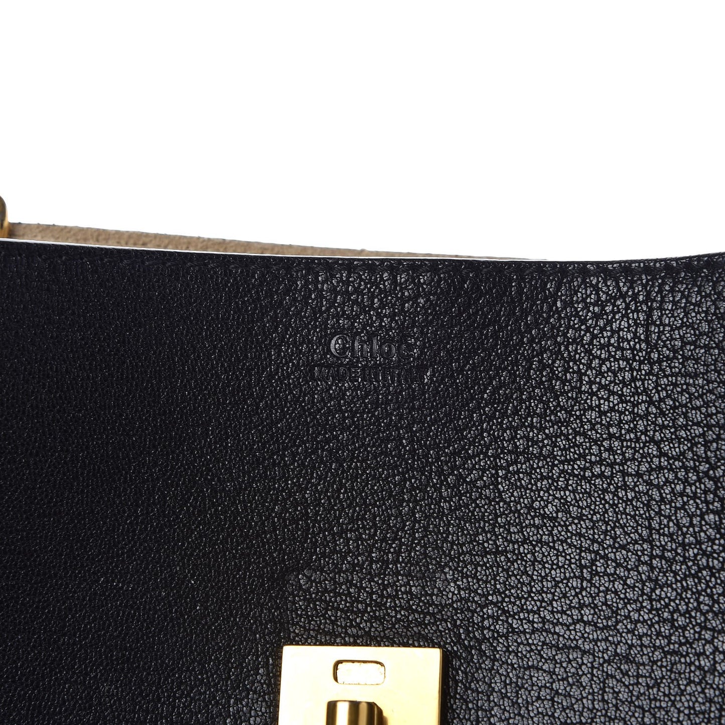 Grained Lambskin Drew Shoulder Bag Black