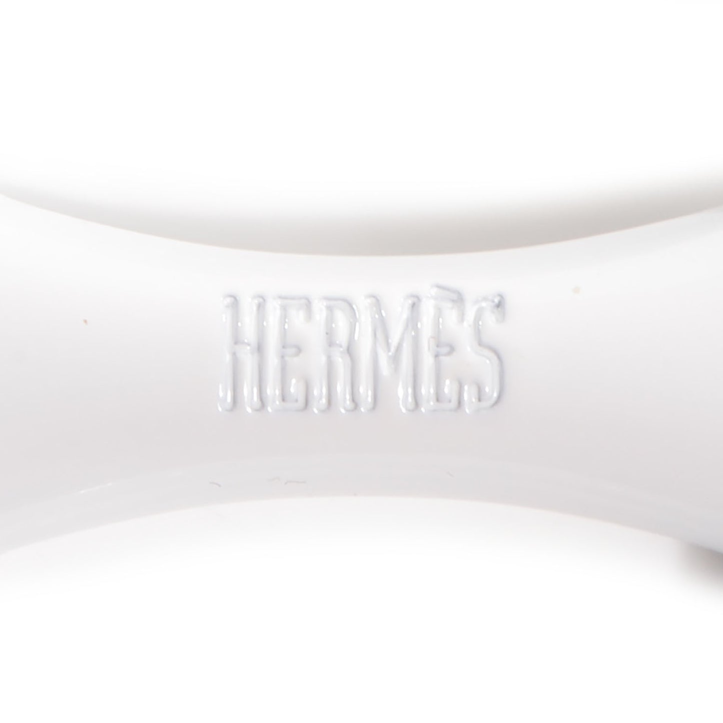 Lacquer Chain D Ancre Scarf Ring White