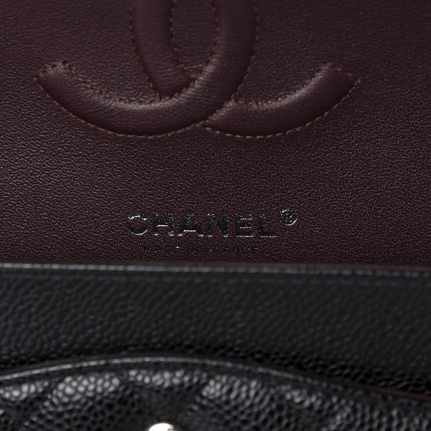 Chanel Caviar Quilted Medium Double Flap Black 8 of 9