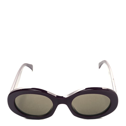 Celine Acetate Triomphe 01 Sunglasses CL 40194U Burgundy 2 of 8