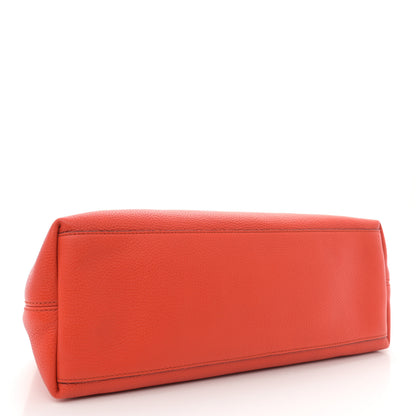 Gucci Pebbled Calfskin Medium Soho Chain Shoulder Bag Sun Orange 4 of 10