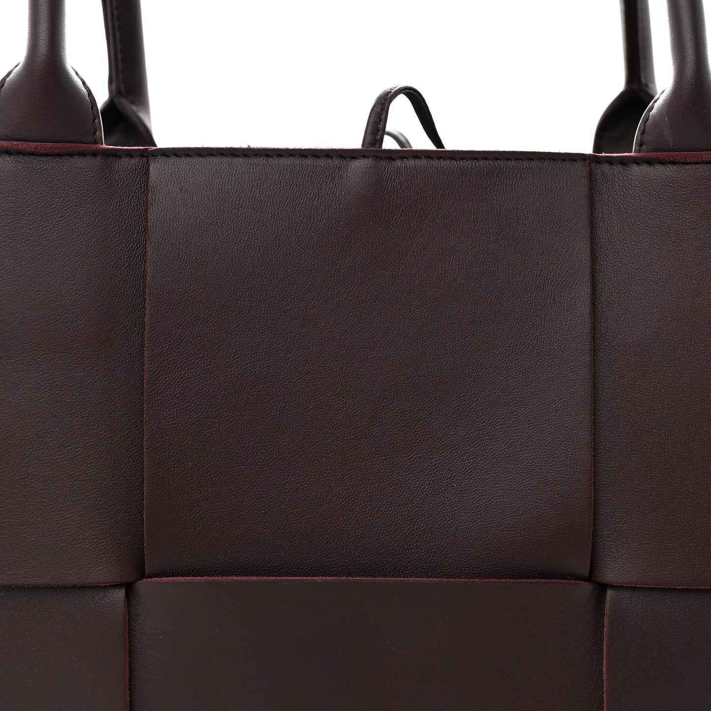 Nappa Maxi Intrecciato Medium Arco Tote Grape
