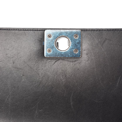 Chanel Glazed Calfskin Medium Boy Flap Black 10 of 14