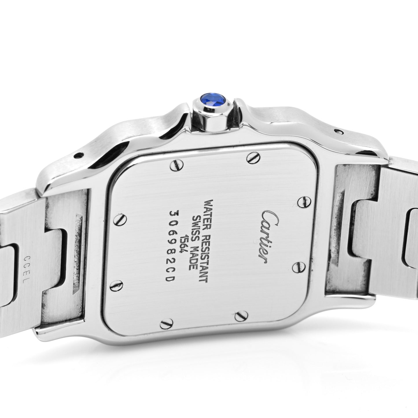 Stainless Steel 29mm Santos De Cartier Galbee Quartz Watch