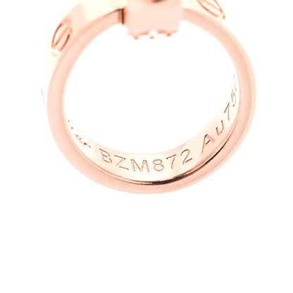 Cartier 18K Pink Gold Interlocking LOVE Necklace 5 of 6
