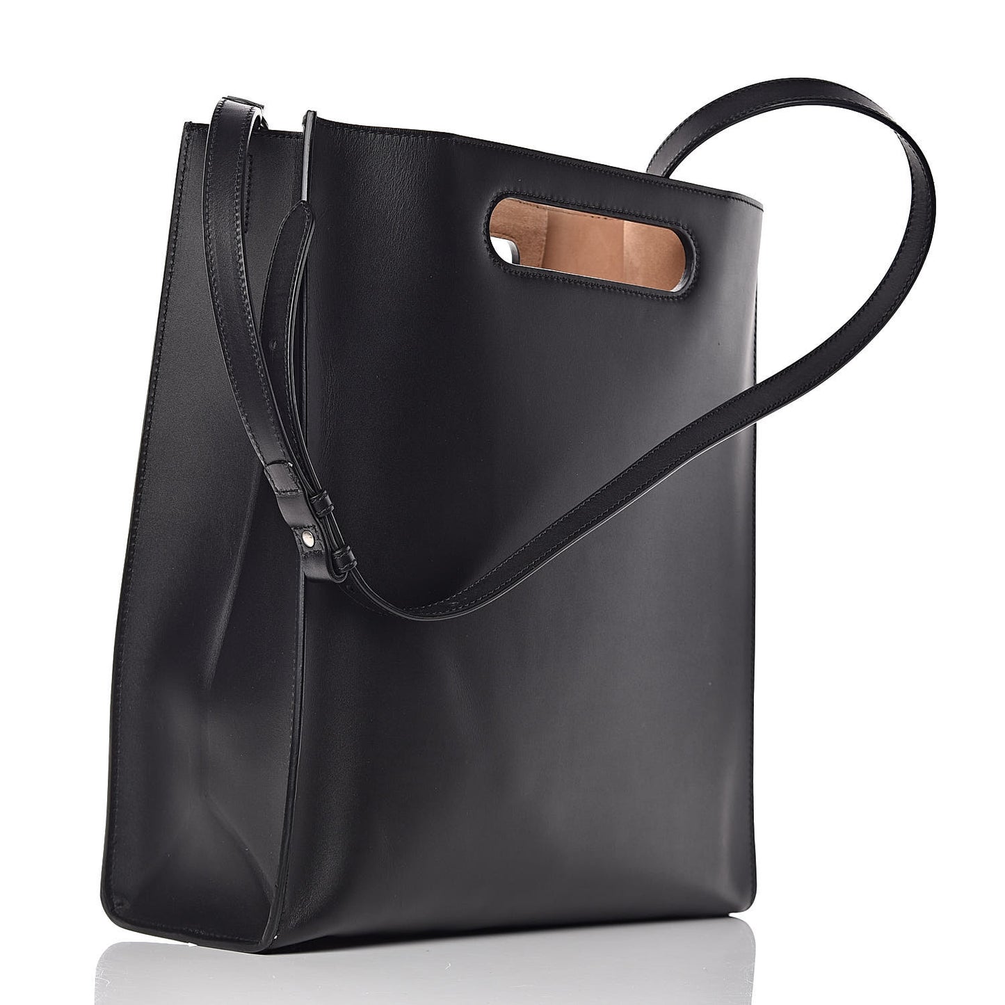 Calfskin Embossed Medium XL Tote Black