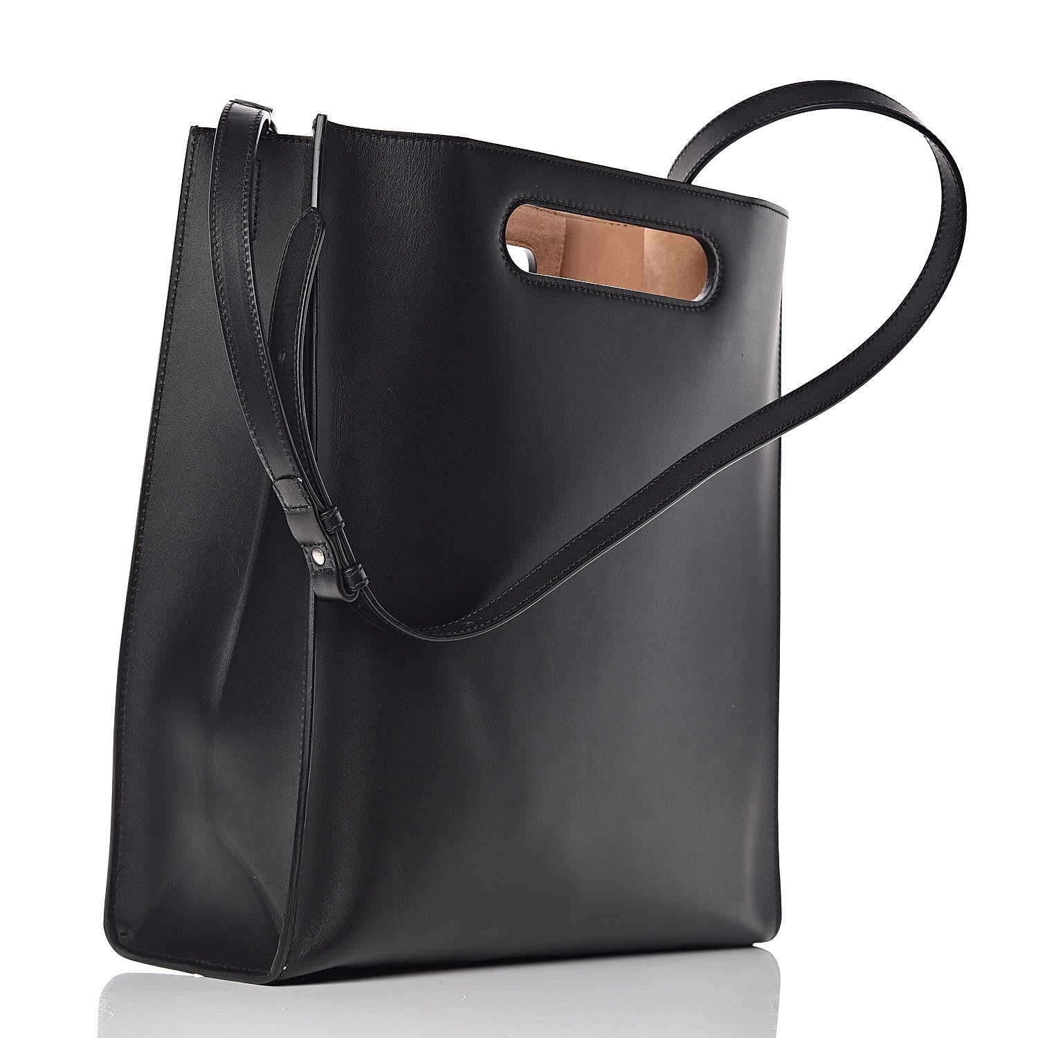 Gucci Calfskin Embossed Medium XL Tote Black 3 of 8
