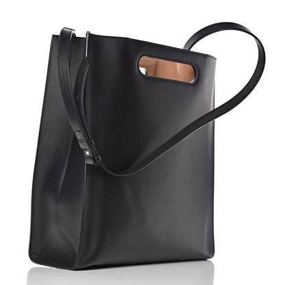 Gucci Calfskin Embossed Medium XL Tote Black 3 of 8