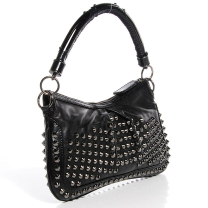 Burberry Lambskin Studded Sling Bag Black 3 of 8