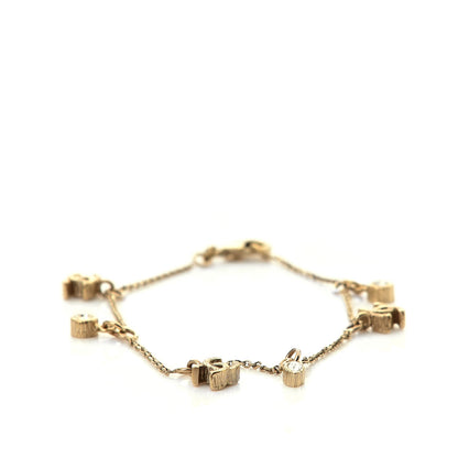 Chanel Crystal Charm CC Bracelet Gold 1 of 4
