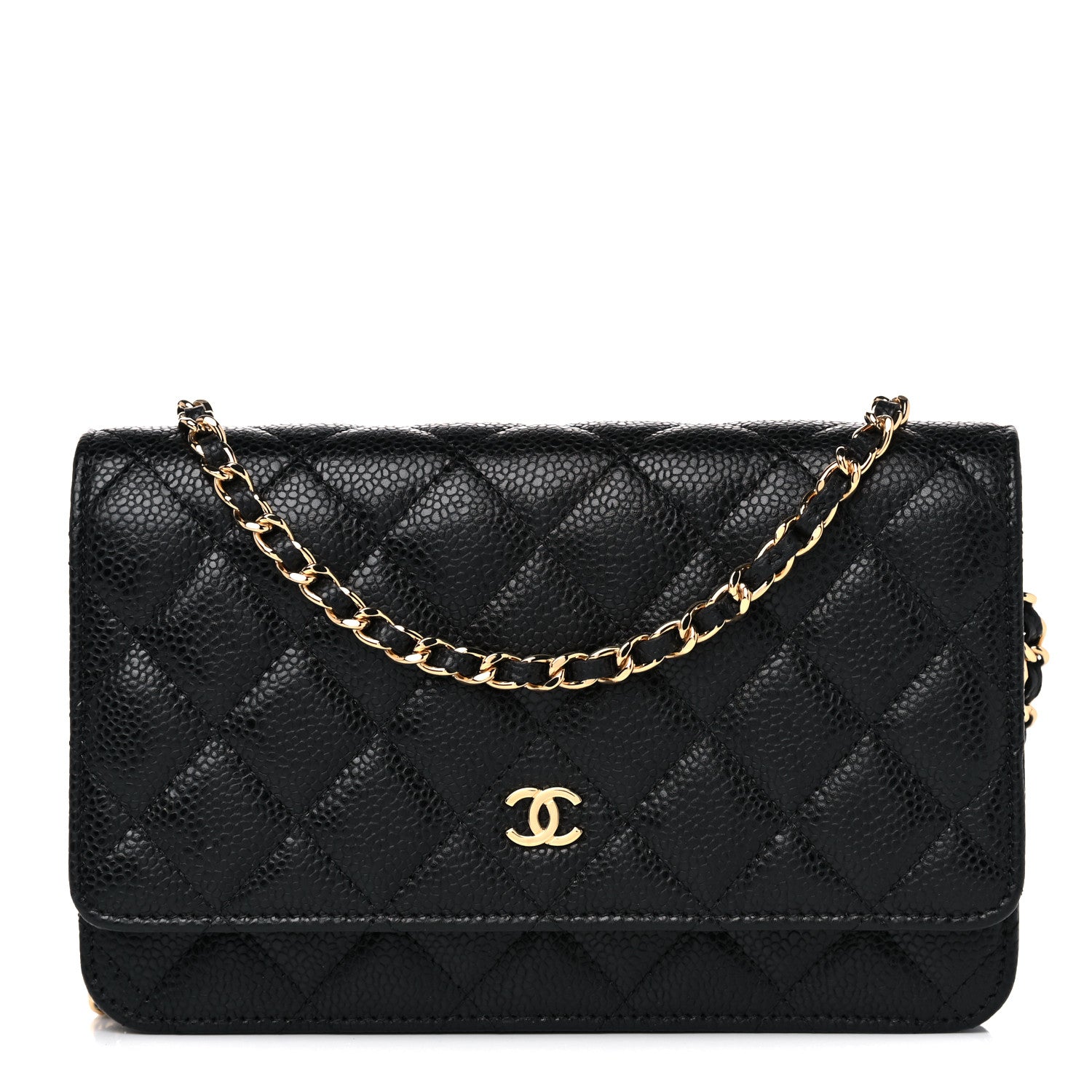 Chanel Caviar Quilted Wallet On Chain WOC Black 1 of 11