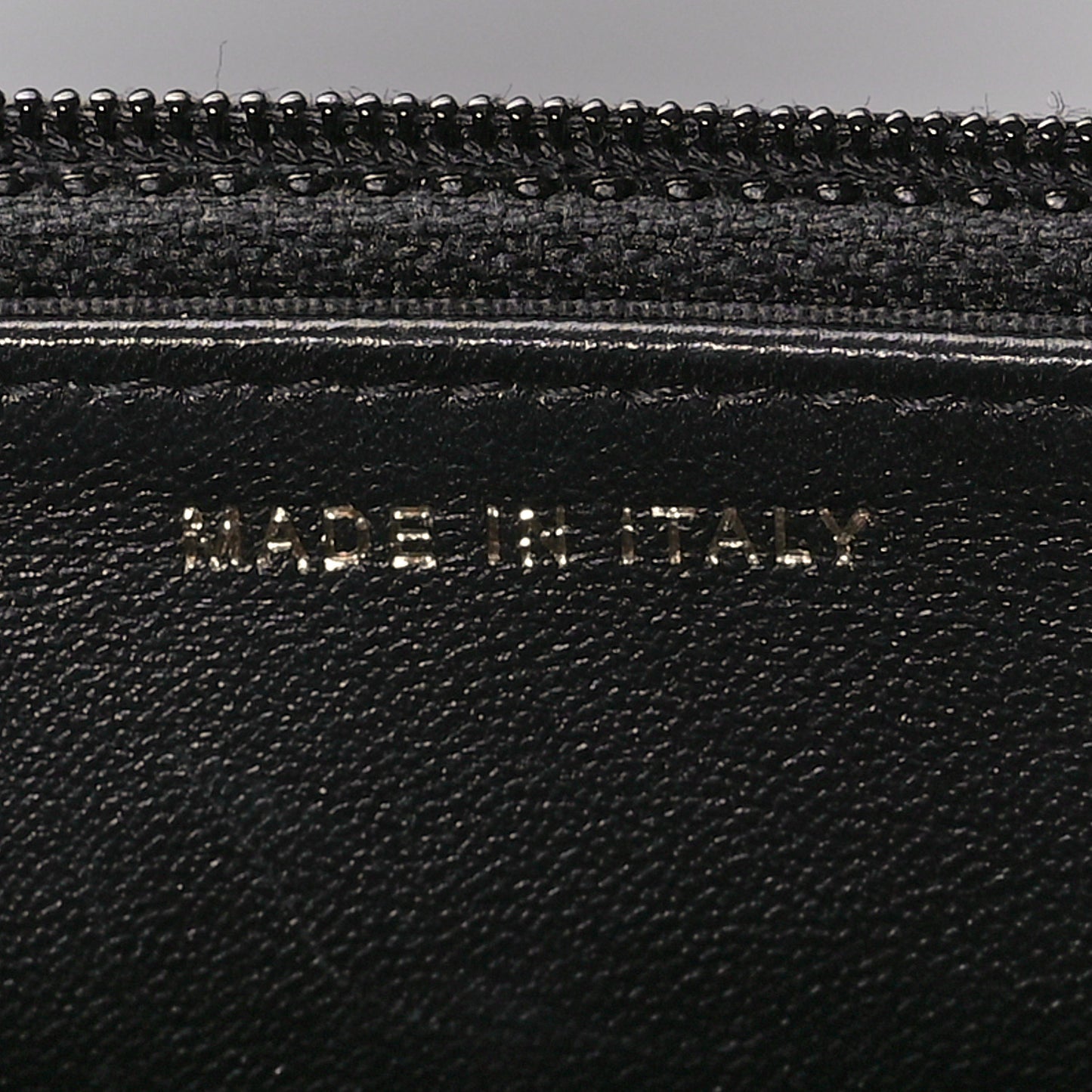 LAmbskin Chevron Boy Wallet On Chain WOC Black