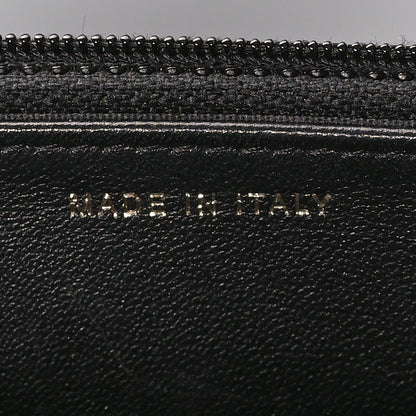 Chanel LAmbskin Chevron Boy Wallet On Chain WOC Black 7 of 12