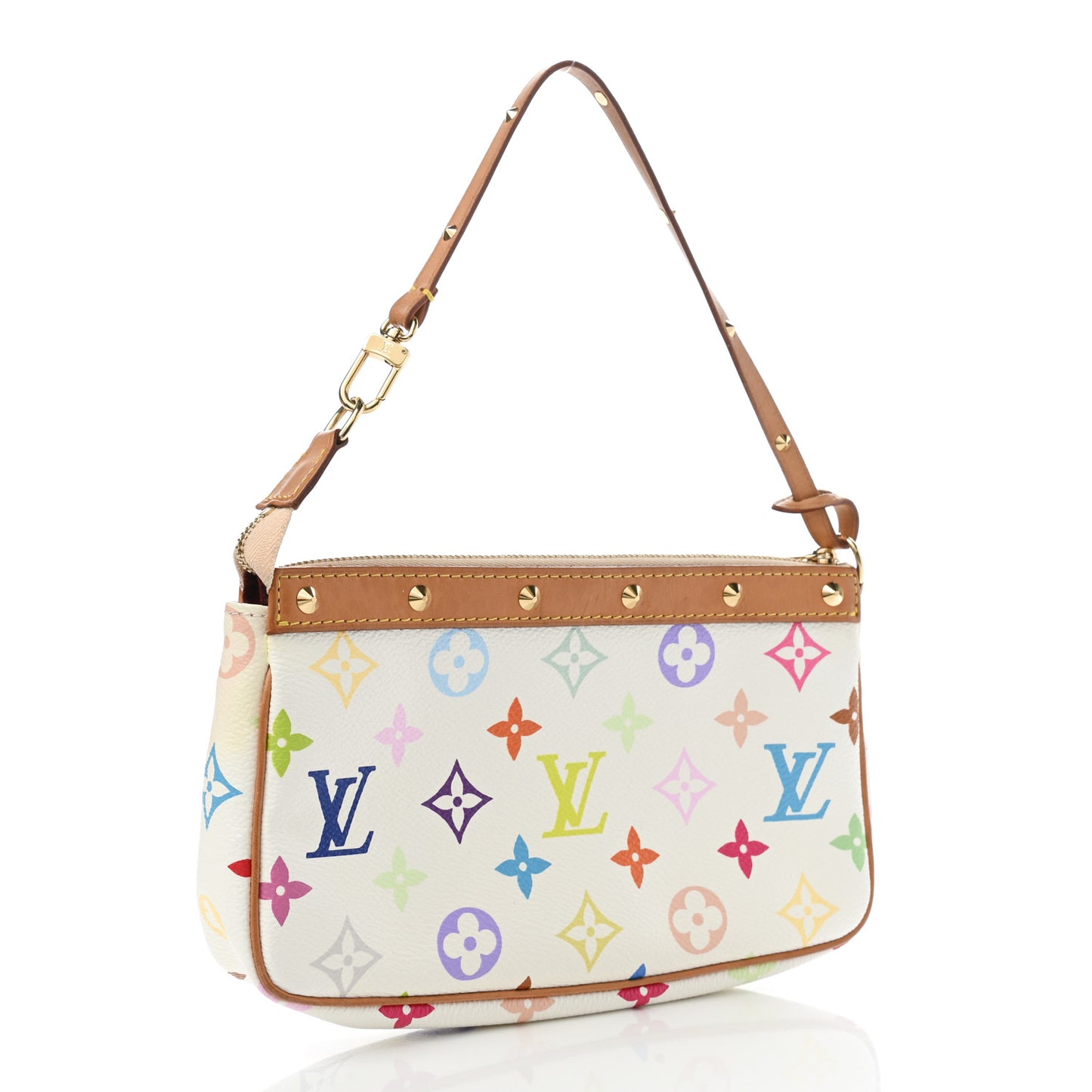 Monogram Multicolor Pochette Accessories White