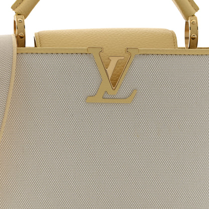 Louis Vuitton Canvas Taurillon Capucines BB Plume Yellow 7 of 9