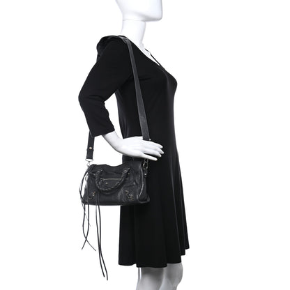 Balenciaga Agneau Classic Silver Hardware Mini City Gris Fossile 4 of 10
