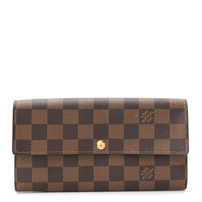 Louis Vuitton Damier Ebene Sarah Wallet 1 of 9