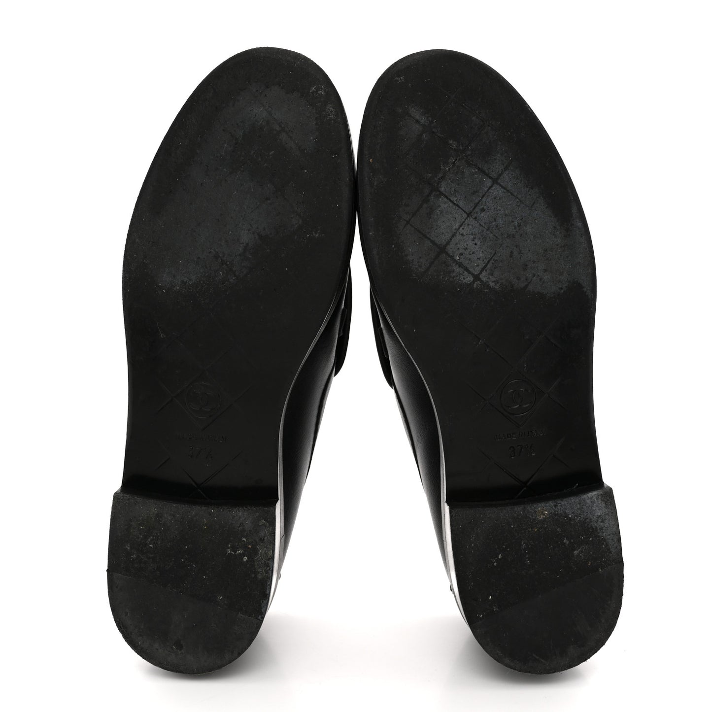 Lambskin Quilted CC Turnlock Loafers 37.5 Black 37.5 Black