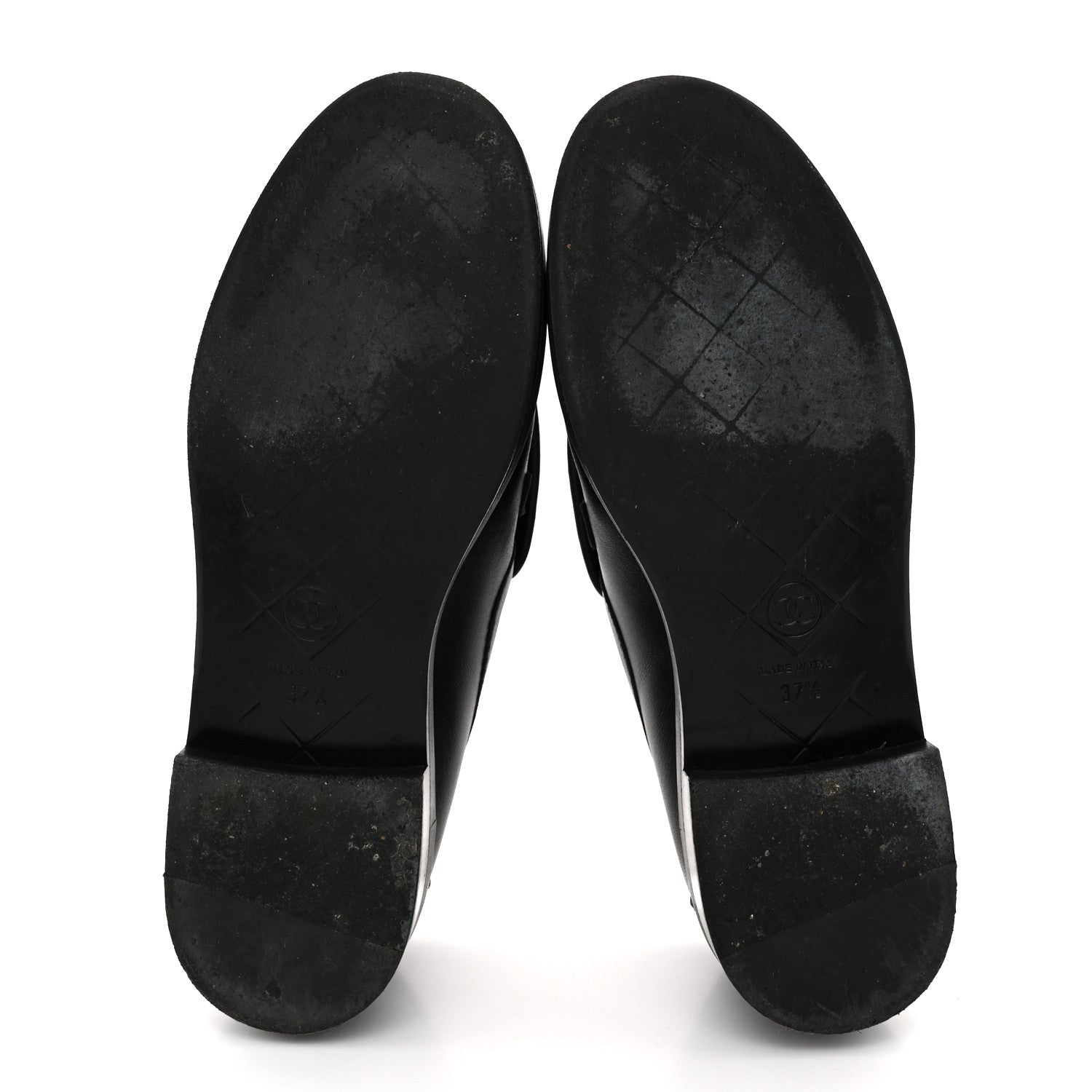 Chanel Lambskin Quilted CC Turnlock Loafers 37.5 Black 37.5 Black 6 of 12