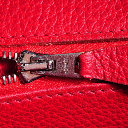 Hermes Buffle Skipper Birkin 35 Rouge Vif 10 of 28